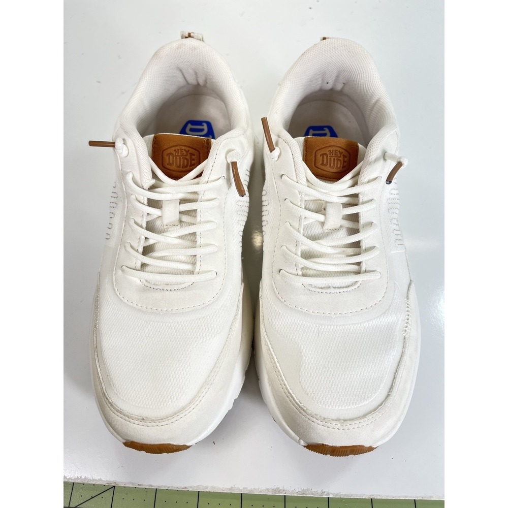 Hey Dude Shoes Sirocco Alta Women's Size 8 Neutrals White Shoes Slip On Casual - Picture 2 of 8